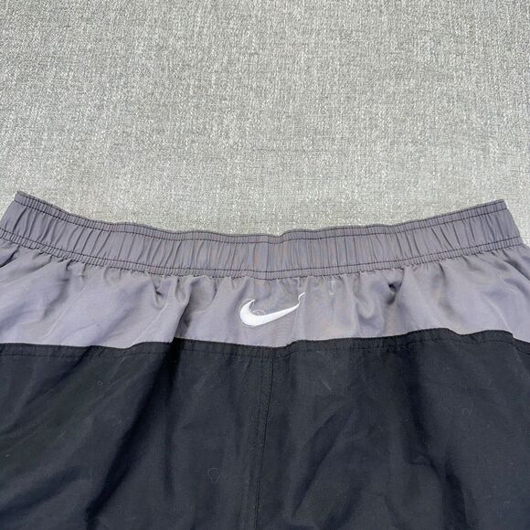 Vintage Nike Running Shorts Mens XXL 2XL Black Swoosh Mesh Lined - Picture 5 of 8